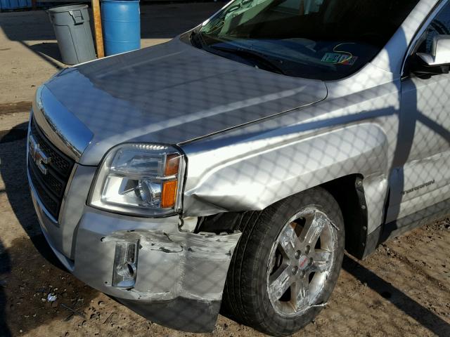 2GKALSEK8C6116659 - 2012 GMC TERRAIN SL SILVER photo 9