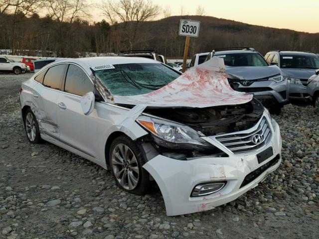 KMHFG4JG4CA124467 - 2012 HYUNDAI AZERA GLS WHITE photo 1