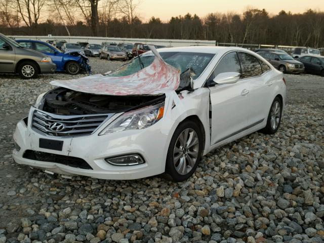 KMHFG4JG4CA124467 - 2012 HYUNDAI AZERA GLS WHITE photo 2