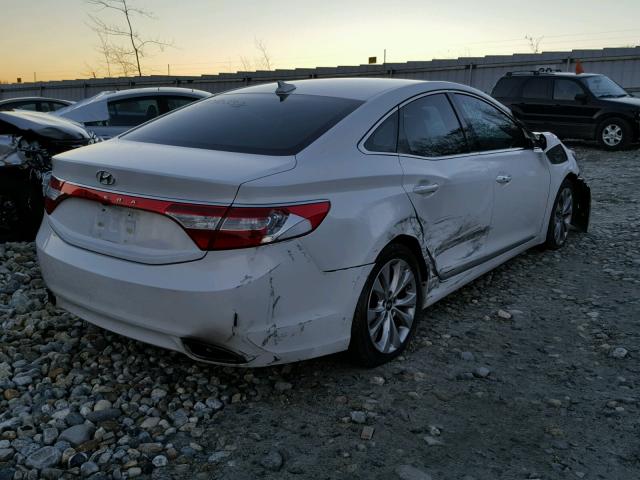 KMHFG4JG4CA124467 - 2012 HYUNDAI AZERA GLS WHITE photo 4