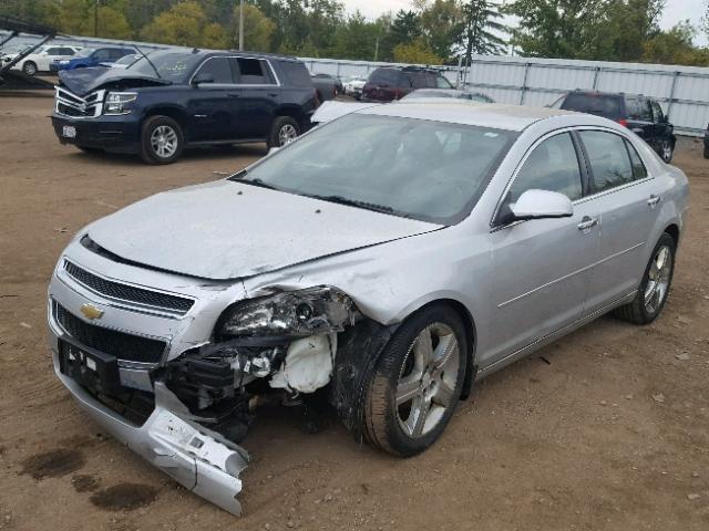 1G1ZC5E02CF258020 - 2012 CHEVROLET MALIBU 1LT SILVER photo 2