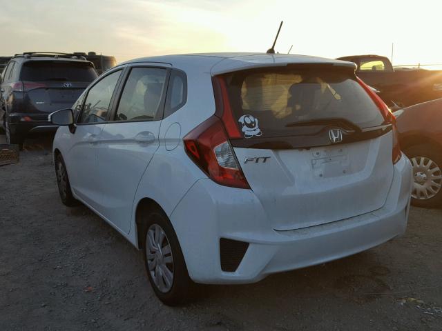 JHMGK5H58GX010443 - 2016 HONDA FIT LX Beyaz fotoğraf 3