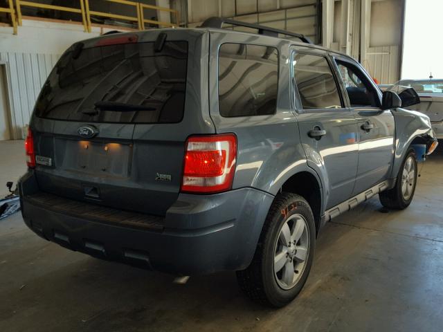 1FMCU0DG9BKA81480 - 2011 FORD ESCAPE XLT BLUE photo 4