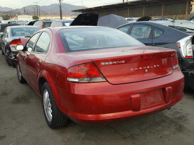 1C3EL46T83N577313 - 2003 CHRYSLER SEBRING LX RED photo 3