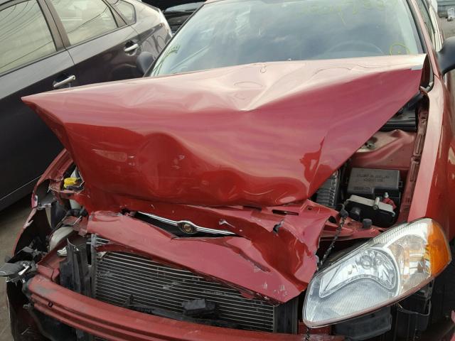 1C3EL46T83N577313 - 2003 CHRYSLER SEBRING LX RED photo 7