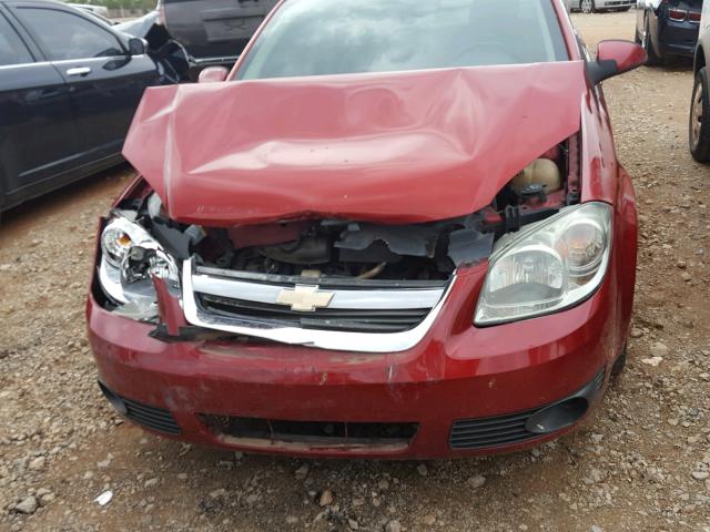 1G1AD5F51A7236148 - 2010 CHEVROLET COBALT 1LT RED photo 9