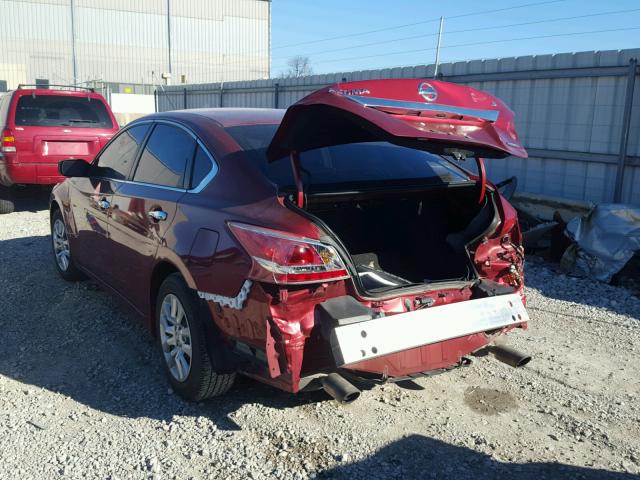 1N4AL3AP9DC279130 - 2013 NISSAN ALTIMA 2.5 MAROON photo 3