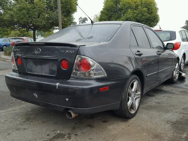 JTHBD192240082518 - 2004 LEXUS IS 300 CHARCOAL photo 4