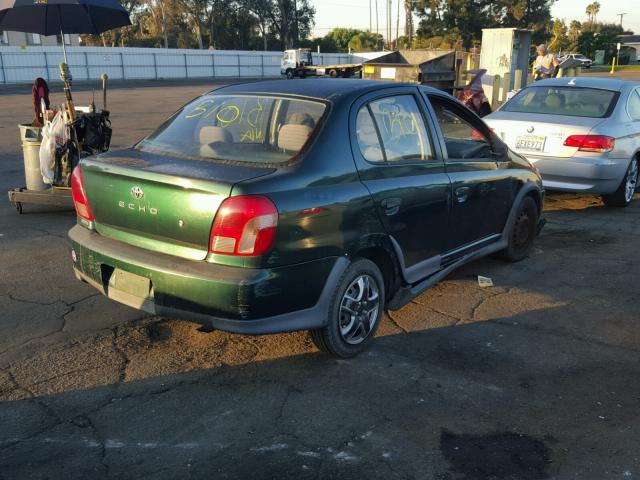 JTDBT123910128672 - 2001 TOYOTA ECHO GREEN photo 4