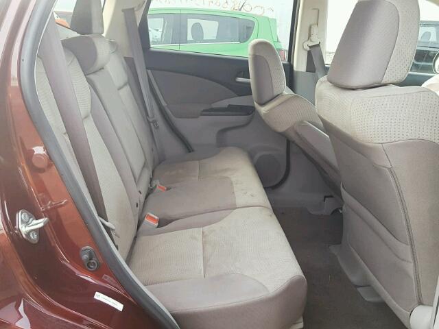 5J6RM4H59EL062628 - 2014 HONDA CR-V EX MAROON photo 6