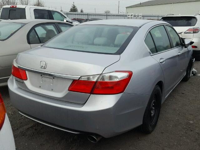 1HGCR2F35DA805851 - 2013 HONDA ACCORD LX SILVER photo 4