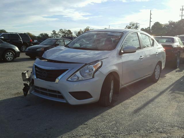 3N1CN7AP7GL893495 - 2016 NISSAN VERSA S SILVER photo 2