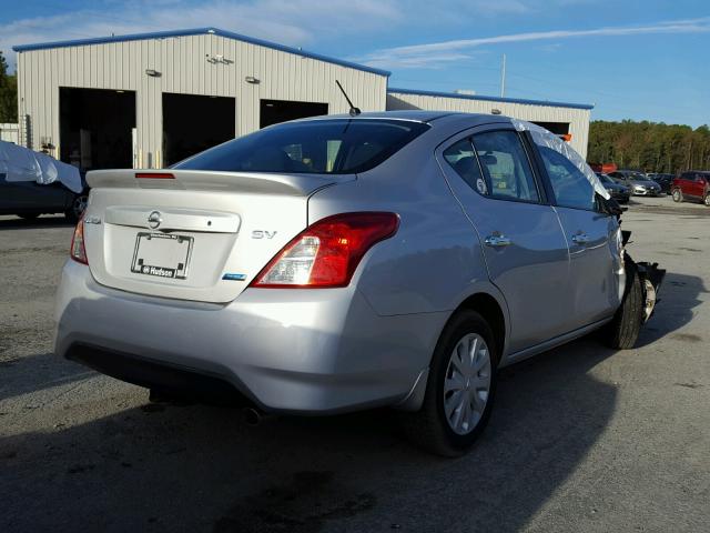 3N1CN7AP7GL893495 - 2016 NISSAN VERSA S SILVER photo 4