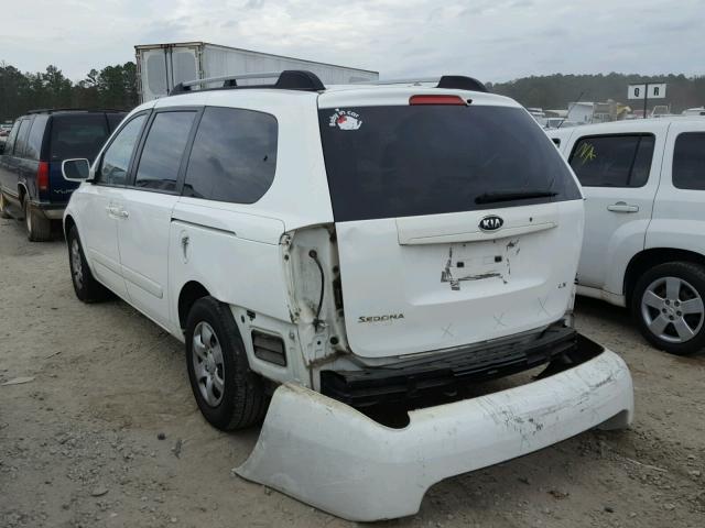 KNDMB233886221285 - 2008 KIA SEDONA EX WHITE photo 3