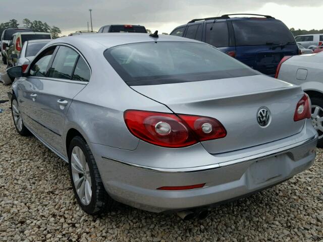 WVWML7ANXAE502966 - 2010 VOLKSWAGEN CC SPORT SILVER photo 3