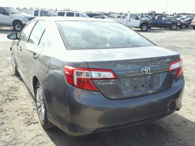 4T1BF1FK2CU531859 - 2012 TOYOTA CAMRY BASE GRAY photo 3