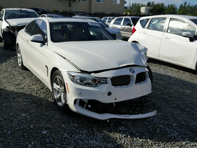 WBA3N7C56EF718524 - 2014 BMW 428 I WHITE photo 1