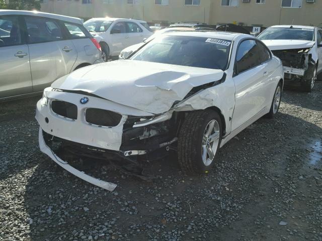 WBA3N7C56EF718524 - 2014 BMW 428 I WHITE photo 2