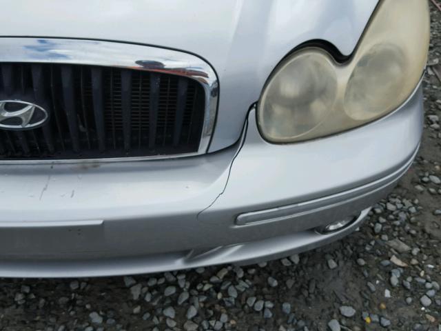 KMHWF35H12A508298 - 2002 HYUNDAI SONATA GLS SILVER photo 9