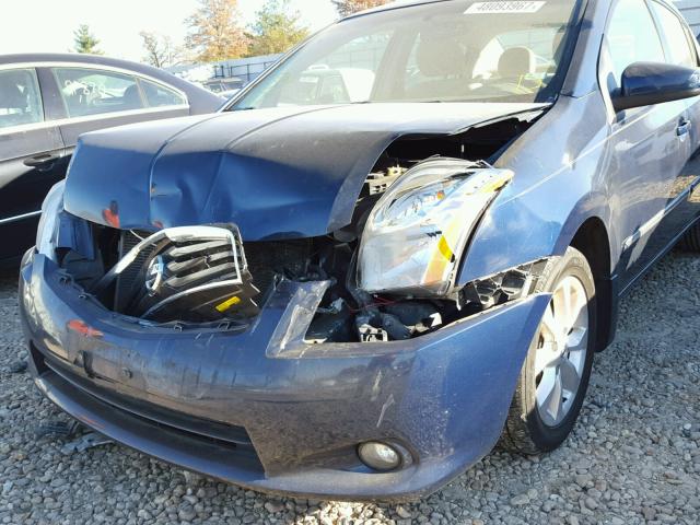 3N1AB6AP1BL620488 - 2011 NISSAN SENTRA 2.0 BLUE photo 9