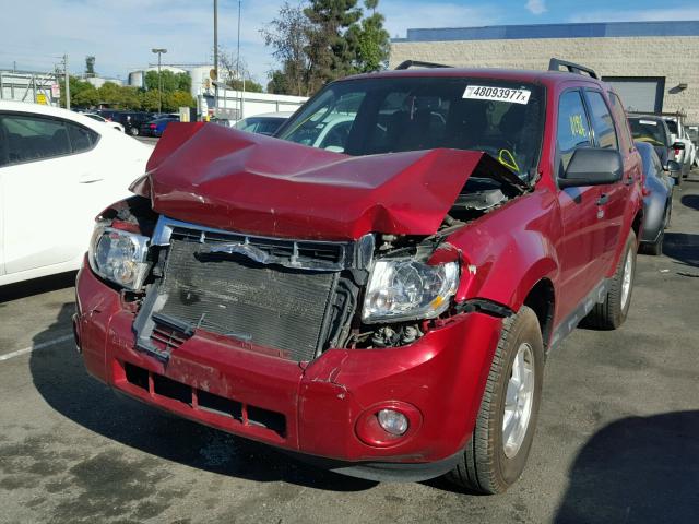 1FMCU0DG4CKB06058 - 2012 FORD ESCAPE XLT RED photo 2