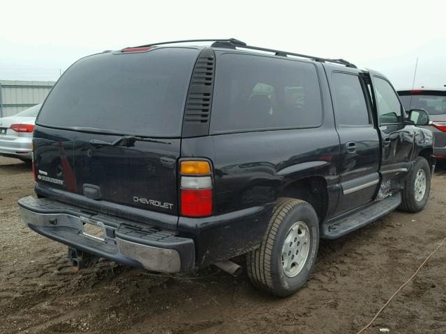 1GNFK16ZX4J315587 - 2004 CHEVROLET SUBURBAN K BLACK photo 4