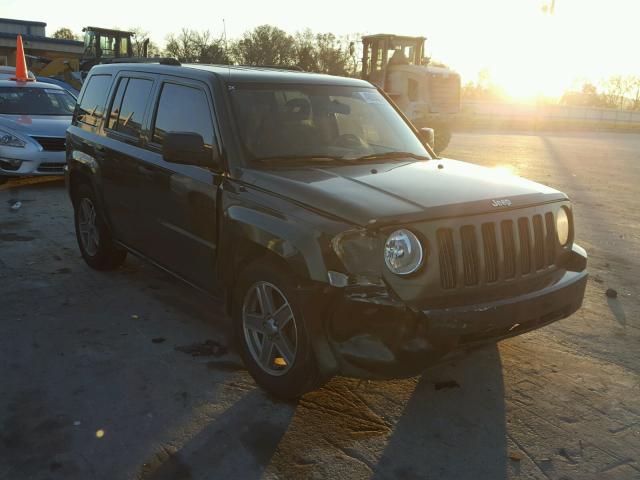 1J8FT28W27D400806 - 2007 JEEP PATRIOT SP GREEN photo 1