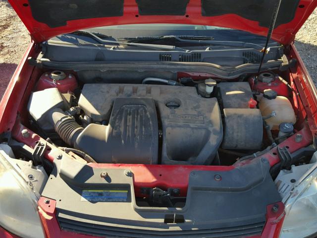 1G1AK55F767815426 - 2006 CHEVROLET COBALT LS RED photo 7