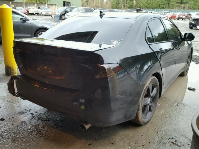 JH4CU2F68AC013943 - 2010 ACURA TSX BLACK photo 4