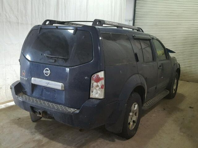 5N1AR18W77C631566 - 2007 NISSAN PATHFINDER BLUE photo 4