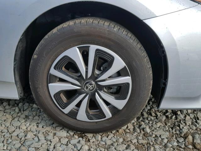 JTDKARFP9H3065972 - 2017 TOYOTA PRIUS PRIM ვერცხლისფერი ფოტო 9