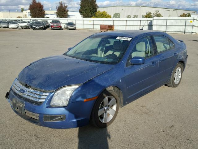 3FAHP07Z69R116888 - 2009 FORD FUSION SE BLUE photo 2