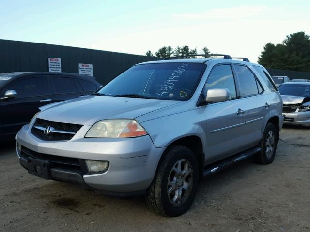 2HNYD186X2H503775 - 2002 ACURA MDX TOURIN SILVER photo 2