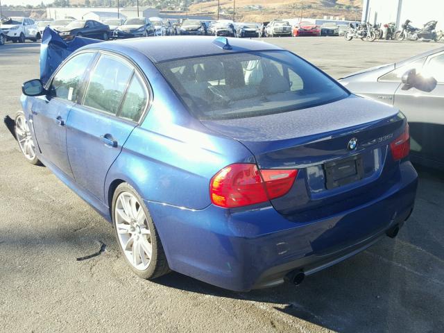 WBAPM7G57ANL89038 - 2010 BMW 335 I BLUE photo 3