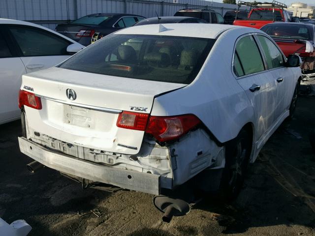 JH4CU2F86CC015663 - 2012 ACURA TSX SE WHITE photo 4