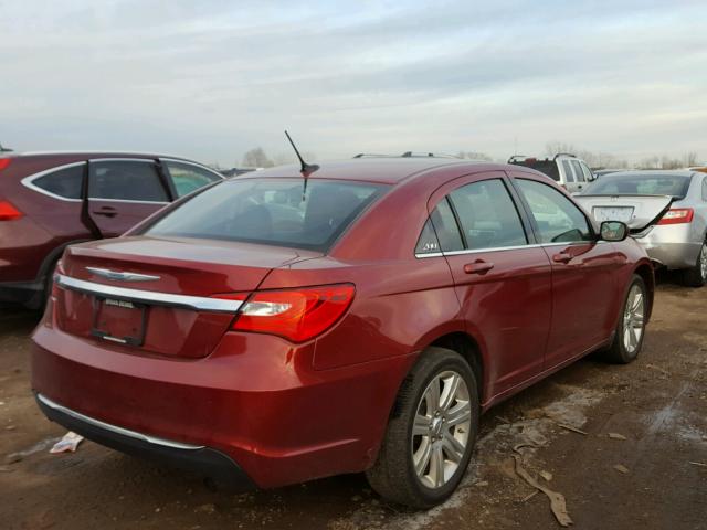 1C3CCBBBXCN131866 - 2012 CHRYSLER 200 TOURIN RED photo 4