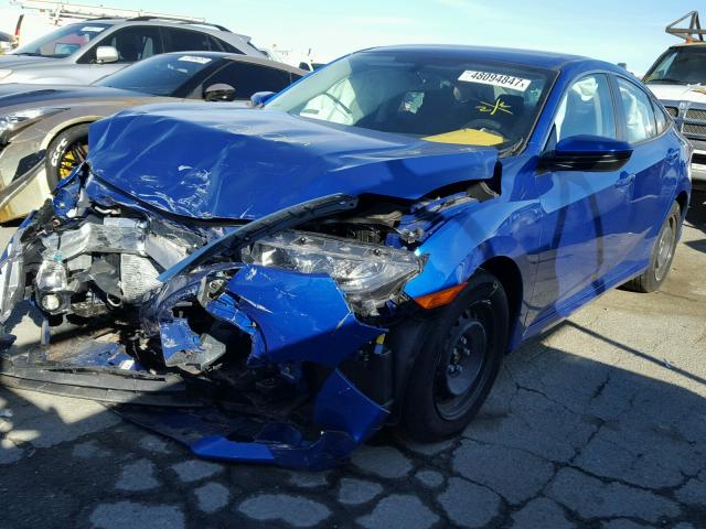 2HGFC2F59HH541766 - 2017 HONDA CIVIC LX BLUE photo 2