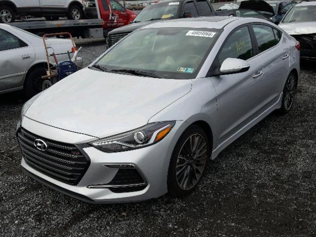 KMHD04LB9JU679553 - 2018 HYUNDAI ELANTRA SP SILVER photo 2