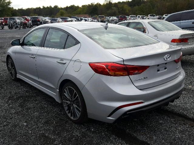 KMHD04LB9JU679553 - 2018 HYUNDAI ELANTRA SP SILVER photo 3