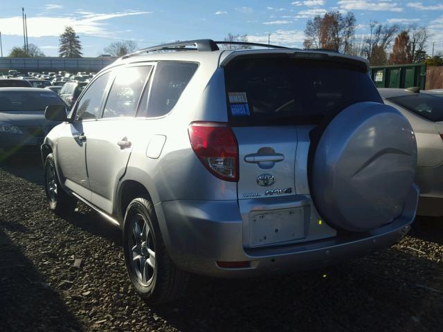 JTMZD33V576031384 - 2007 TOYOTA RAV4 SILVER photo 3