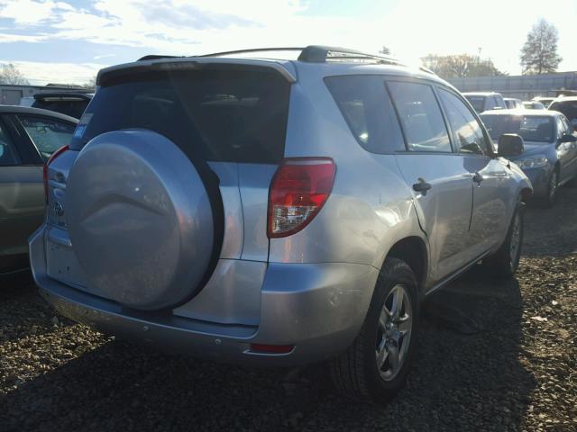 JTMZD33V576031384 - 2007 TOYOTA RAV4 SILVER photo 4