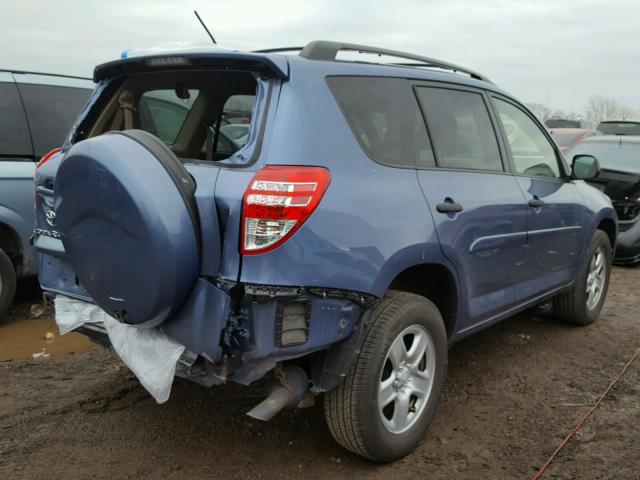 JTMKF4DV3A5017433 - 2010 TOYOTA RAV4 BLUE photo 4