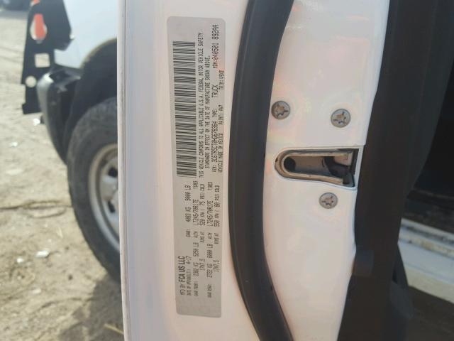 3C6TR5CT0HG678364 - 2017 RAM 2500 ST WHITE photo 10