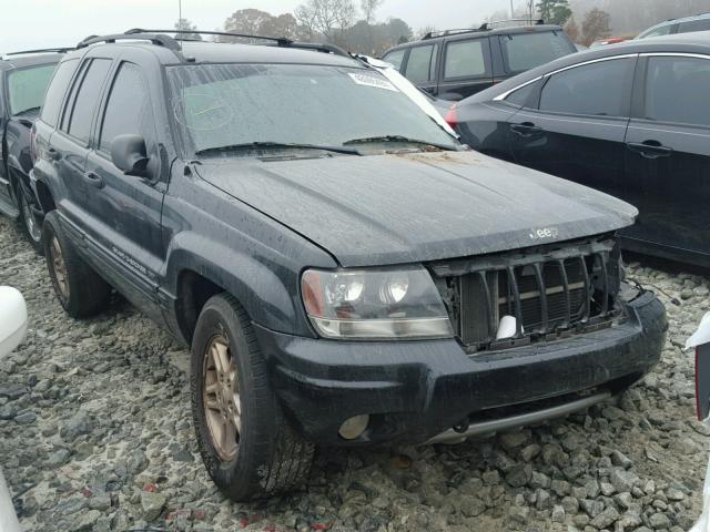 1J4GW48N34C100225 - 2004 JEEP GRAND CHER BLACK photo 1