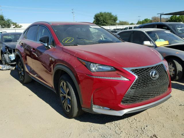 JTJYARBZ6F2006086 - 2015 LEXUS NX 200T BURGUNDY photo 1