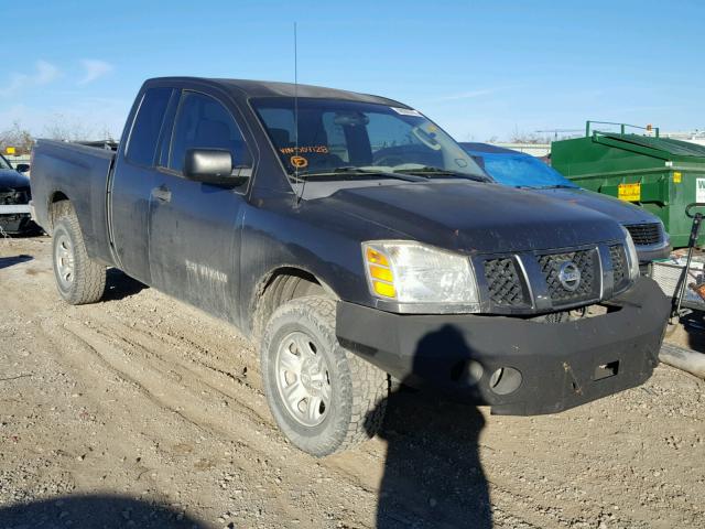 1N6AA06B96N504128 - 2006 NISSAN TITAN XE GRAY photo 1