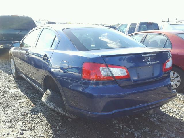 4A3AB36F89E004564 - 2009 MITSUBISHI GALANT ES BLUE photo 3