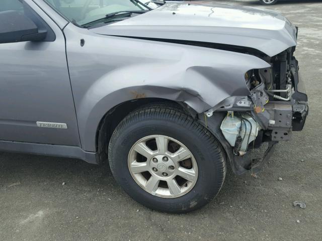 4F2CZ02Z18KM18095 - 2008 MAZDA TRIBUTE I GRAY photo 9