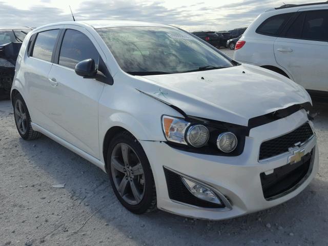 1G1JG6SB2E4110090 - 2014 CHEVROLET SONIC RS WHITE photo 1