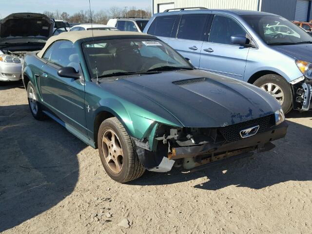 1FAFP44441F101136 - 2001 FORD MUSTANG GREEN photo 1